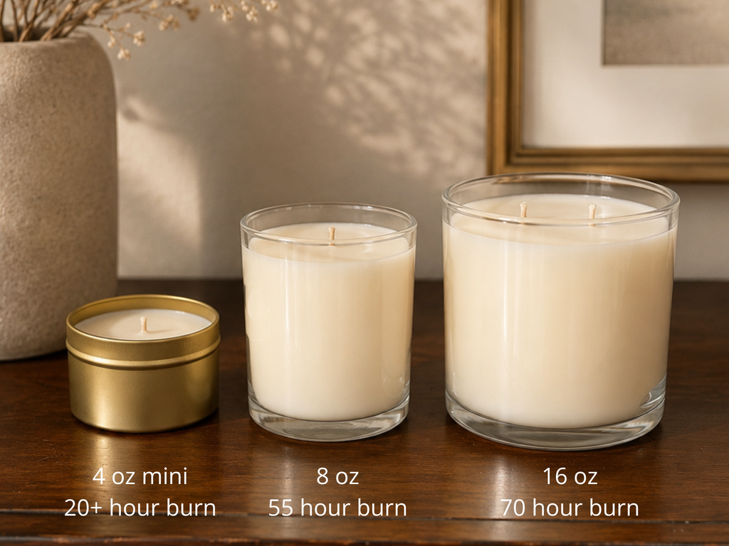 Moonlit Orchard candle - peach, dark rum, patchouli
