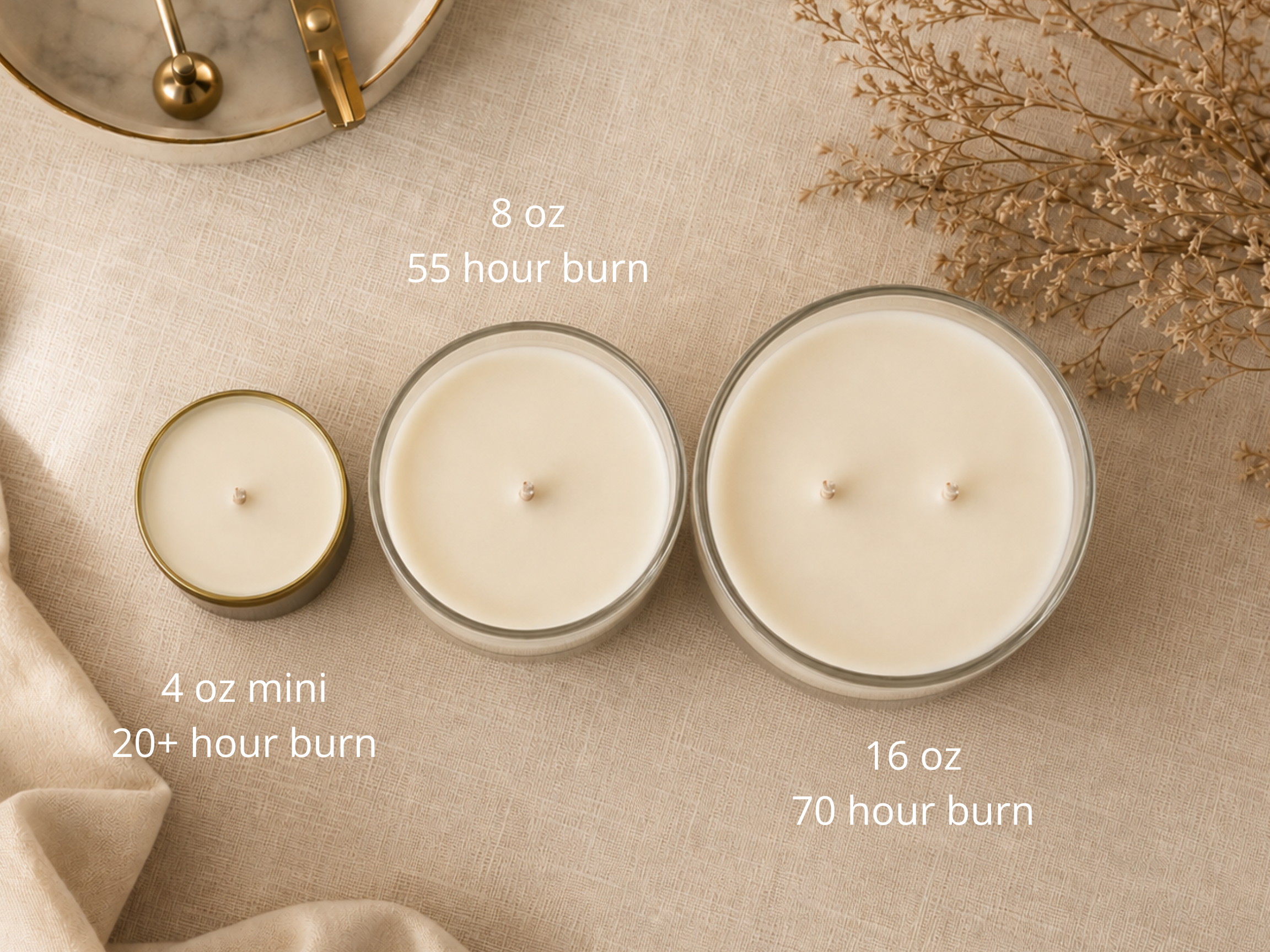 Dried Petals candle - dried orchid, rose, cedarwood, spice