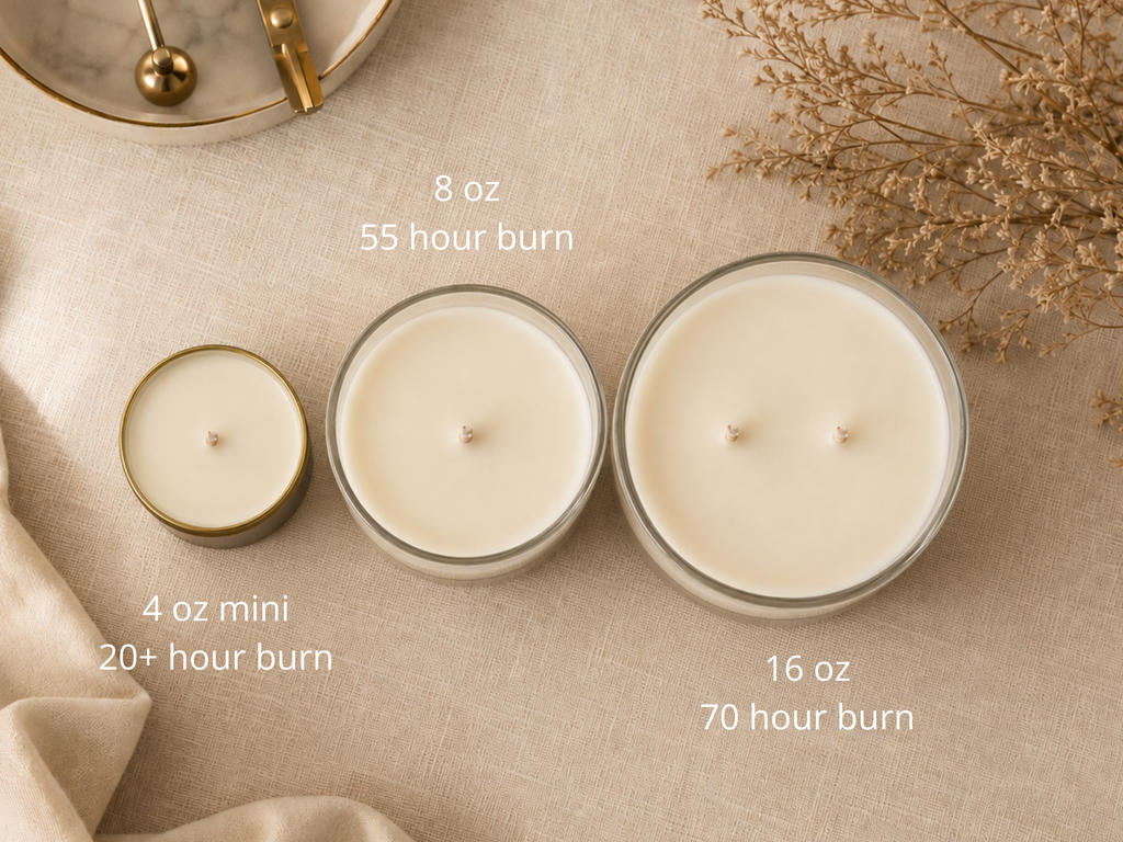 Flannel candle - mahogany, teakwood, lavender, oak