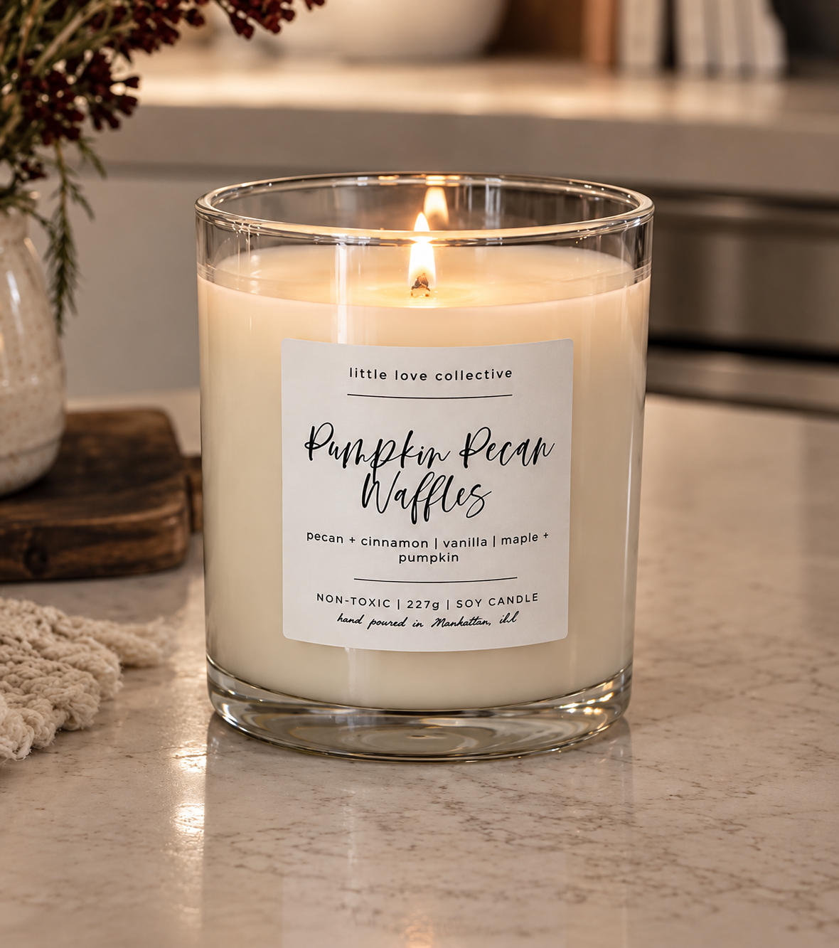Pumpkin Pecan Waffles candle - pumpkin, pecan, butter, maple, vanilla