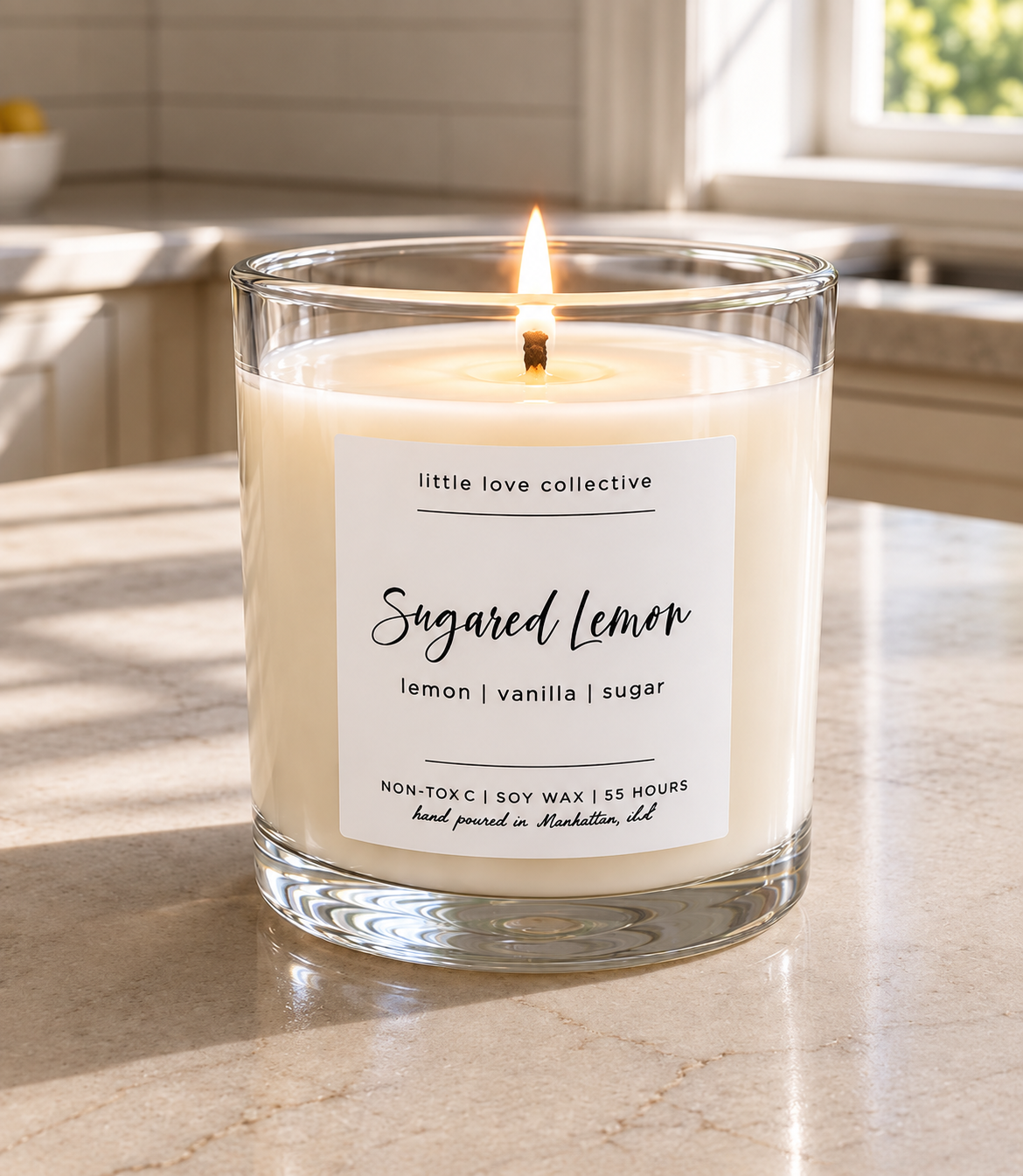 Sugared Lemon candle - lemon, sugar, vanilla