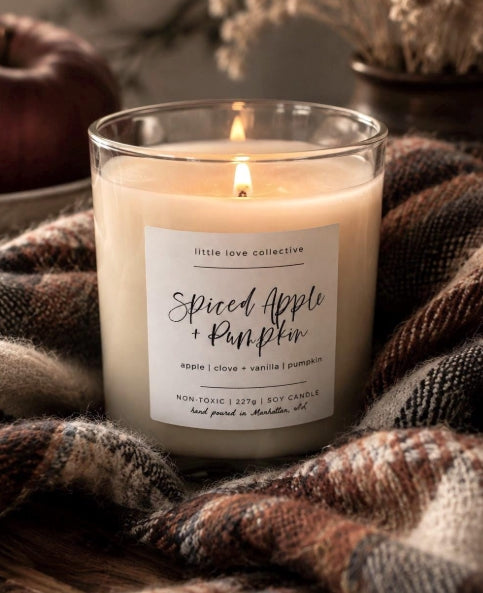 Spiced Apple + Pumpkin candle - apple, pumpkin, clove