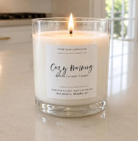 Cozy Morning candle - coffee, cream, sugar