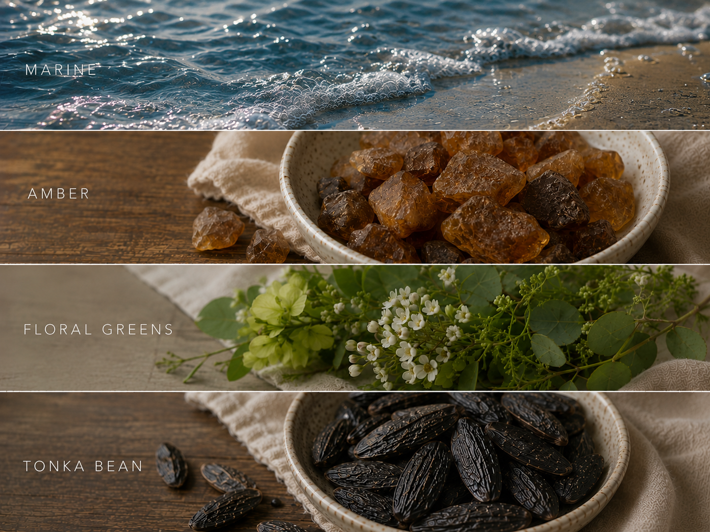 Coastal Mist candle - marine, ozone, jasmine, amber